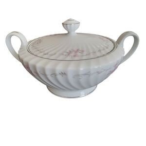 Gold Standard with Round Covered Vegetable Dish Porcelain China Made Japan MCM